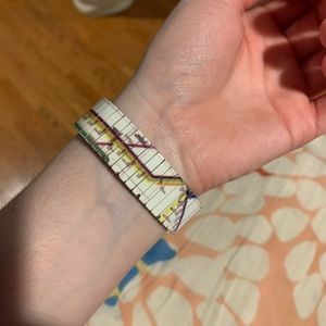 Subway map (NYC) stretch bracelet